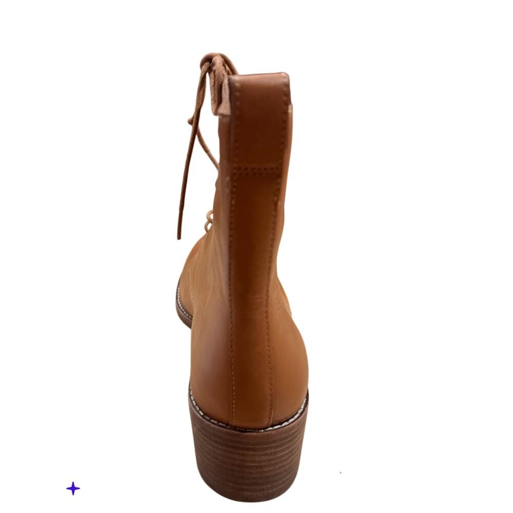 Madewell The Patti Lace-Up Boot English Saddle Size 11 NWOB - Picture 11 of 12